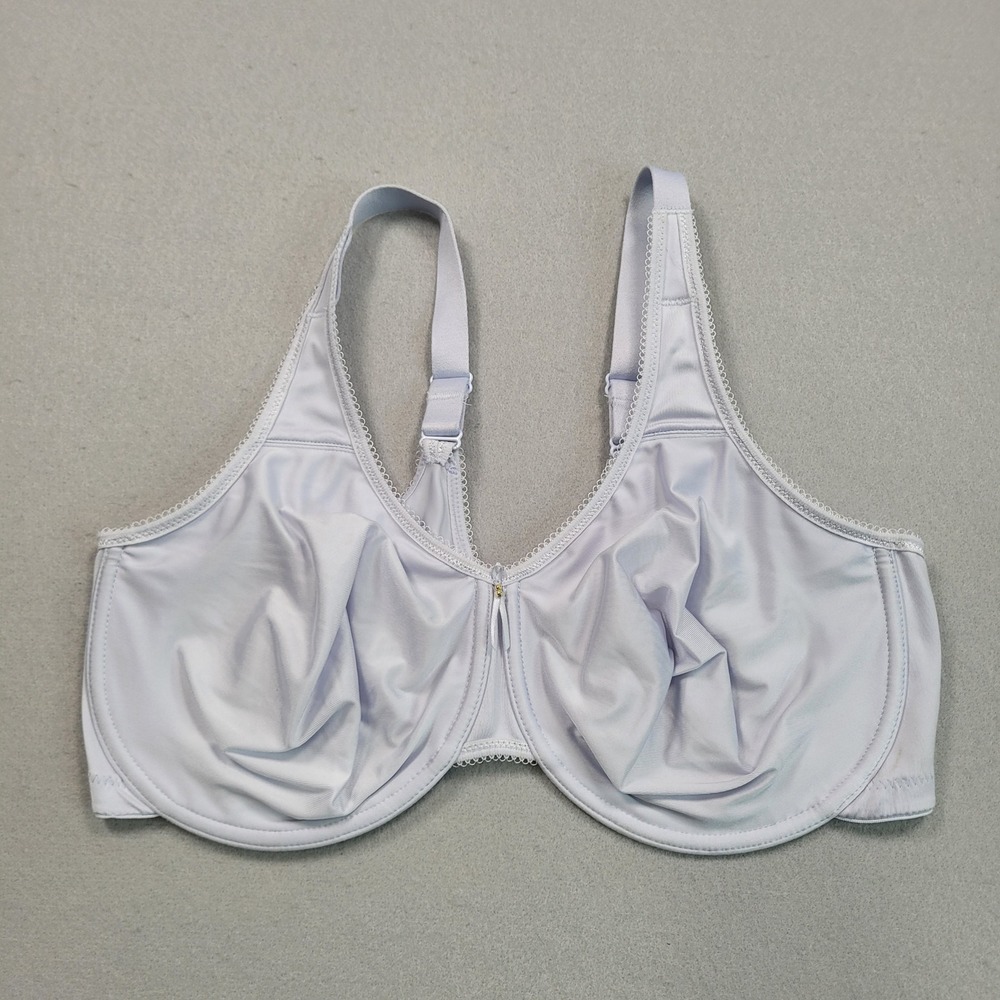 Wacoal 855192 Basic Beauty Underwire Full Figure Bra Light‎ Blue 42DD
